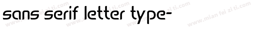 sans serif letter type字体转换